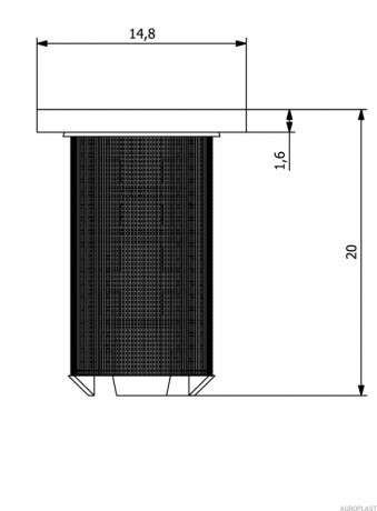 Ситечко форсунки mesh 50 PROLINE 0-102/08PRO50